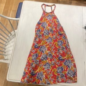 American Eagle, Halter Beck, Open Back Sundress, Size M